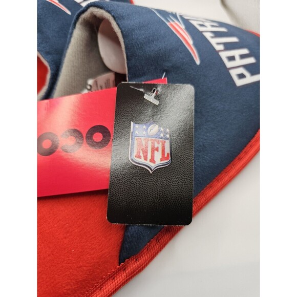 New England Patriots NFL American Football Logo Mens Slide Slippers SZ M NWT - Picture 6 of 8
